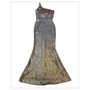 Gently Worn Elegant Dress The Population Sequin Gown, Size Small (BB01)